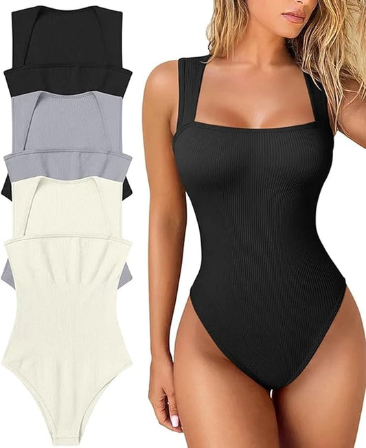 Body Mujer Sin Mangas – Escote Cuadrado